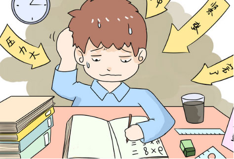 高考压力大脱发