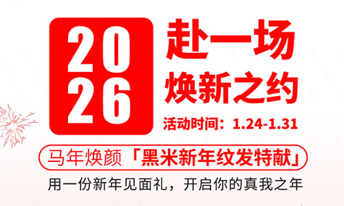 2026，赴一场焕新之约，马年焕颜「黑米新年纹发特献」